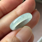 15.1mm Icy A-Grade Natural Light Green Jadeite Ring Band No. 162641