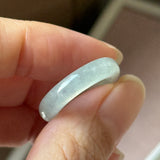15.1mm Icy A-Grade Natural Light Green Jadeite Ring Band No. 162641