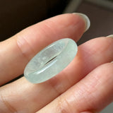 15.1mm Icy A-Grade Natural Light Green Jadeite Ring Band No. 162641