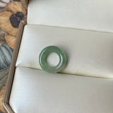 Icy A-Grade Natural Blue Green Jadeite Bagel Piece No. 172644
