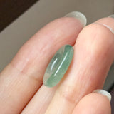 Icy A-Grade Natural Blue Green Jadeite Bagel Piece No. 172644
