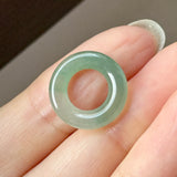 Icy A-Grade Natural Blue Green Jadeite Bagel Piece No. 172644