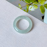 14.2mm Icy A-Grade Natural Light Green Jadeite Ring Band No. 162640