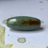 A-Grade Natural Bluish Green Brown Jadeite Barrel Pendant No.220598