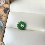 A-Grade Natural Imperial Green Jadeite Bagel Piece No. 172645