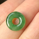 A-Grade Natural Imperial Green Jadeite Bagel Piece No. 172645