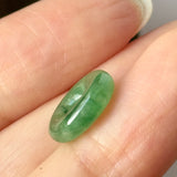 A-Grade Natural Imperial Green Jadeite Bagel Piece No. 172645