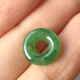 A-Grade Natural Imperial Green Jadeite Bagel Piece No. 172645