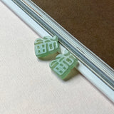 A-Grade Sage Green Jadeite Blessing "Fu" Pendant No. 172976