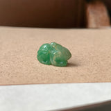 A-Grade Imperial Green Jadeite Rabbit Pendant No. 172964