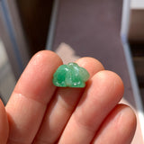 A-Grade Imperial Green Jadeite Rabbit Pendant No. 172964