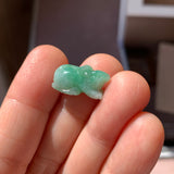 A-Grade Green Jadeite Rat Pendant No. 172965