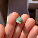A-Grade Green Jadeite Rat Pendant No. 172965