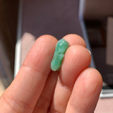 A-Grade Green Jadeite Rat Pendant No. 172965
