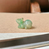 A-Grade Green Yellow Jadeite Rat Pendant No. 172966