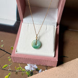 A-Grade Natural Tri-Colour Jadeite Donut Pendant No.172977