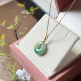 A-Grade Natural Tri-Colour Jadeite Donut Pendant No.172977