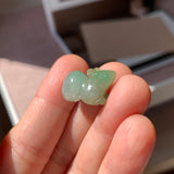 A-Grade Green Yellow Jadeite Rat Pendant No. 172966