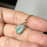 A-Grade Natural Tri-Colour Jadeite Donut Pendant No.172977