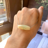 A-Grade Natural Light Yellow Jadeite Barrel No.220696
