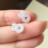 4.25 cts Icy A-Grade Natural Jadeite Bunny Pair No. 180944