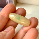 A-Grade Natural Light Yellow Jadeite Barrel Pendant No.220696