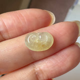 Icy A-Grade Yellow Jadeite Ruyi Pendant No. 172987