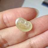 Icy A-Grade Yellow Jadeite Ruyi Pendant No. 172987