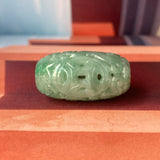A-Grade Natural Bluish Green Jadeite Money Vine Barrel No.171337