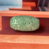 A-Grade Natural Bluish Green Jadeite Money Vine Barrel No.171337