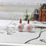 A-Grade Natural Lavender Jadeite Donut (Hoya Bella) Huggies Earrings No.180659