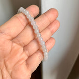 5.2mm A-Grade Natural Jadeite Ruyi Bean Beaded Bracelet No.190516