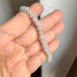5.2mm A-Grade Natural Jadeite Ruyi Bean Beaded Bracelet No.190516