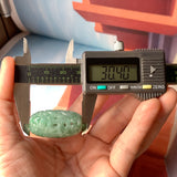 A-Grade Natural Bluish Green Jadeite Money Vine Barrel No.171337