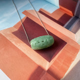 A-Grade Natural Bluish Green Jadeite Money Vine Barrel No.171337