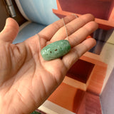 A-Grade Natural Bluish Green Jadeite Money Vine Barrel No.171337