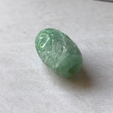 A-Grade Natural Light Bluish Green Jadeite Money Vine Barrel No.171338