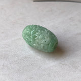 A-Grade Natural Light Bluish Green Jadeite Money Vine Barrel No.171338