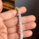 5.1mm A-Grade Natural Tri-Colour Jadeite Beaded Bracelet No.190512
