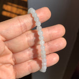 5.1mm A-Grade Natural Tri-Colour Jadeite Beaded Bracelet No.190512
