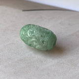 A-Grade Natural Light Bluish Green Jadeite Money Vine Barrel No.171338