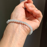 5.1mm A-Grade Natural Tri-Colour Jadeite Beaded Bracelet No.190512