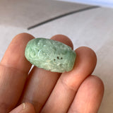 A-Grade Natural Light Bluish Green Jadeite Money Vine Barrel No.171338