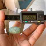 A-Grade Natural Light Bluish Green Jadeite Money Vine Barrel No.171338
