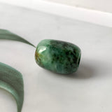 SOLD OUT: A-Grade Natural Bluish Green Jadeite Barrel Pendant No.220705