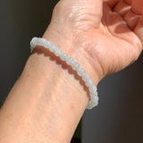 5.1mm A-Grade Natural Tri-Colour Jadeite Beaded Bracelet No.190513