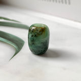 SOLD OUT: A-Grade Natural Bluish Green Jadeite Barrel Pendant No.220705