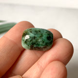 SOLD OUT: A-Grade Natural Bluish Green Jadeite Barrel Pendant No.220705