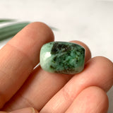 SOLD OUT: A-Grade Natural Bluish Green Jadeite Barrel Pendant No.220705