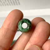 A-Grade Natural Bluish Green Jadeite Barrel Pendant No.220705